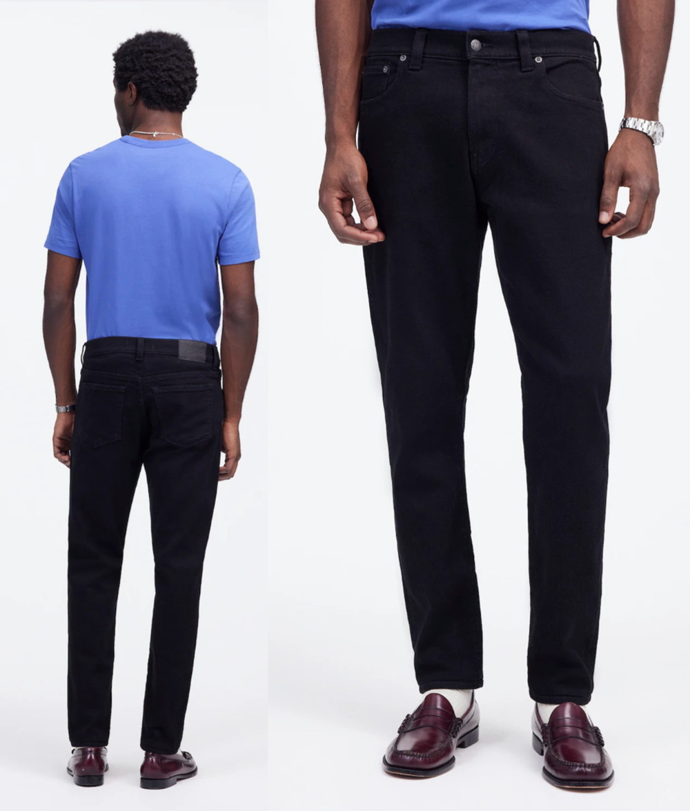 Madewell | NWT Athletic Slim Jeans COOLMAX Denim Bainhart Black Wash | 31x30